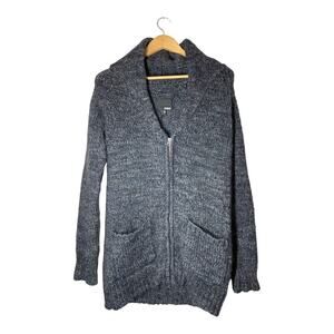Wilfred Free Aritzia Wool Alpaca Blend Long Cardigan Sweater Full Zip Gray XS
